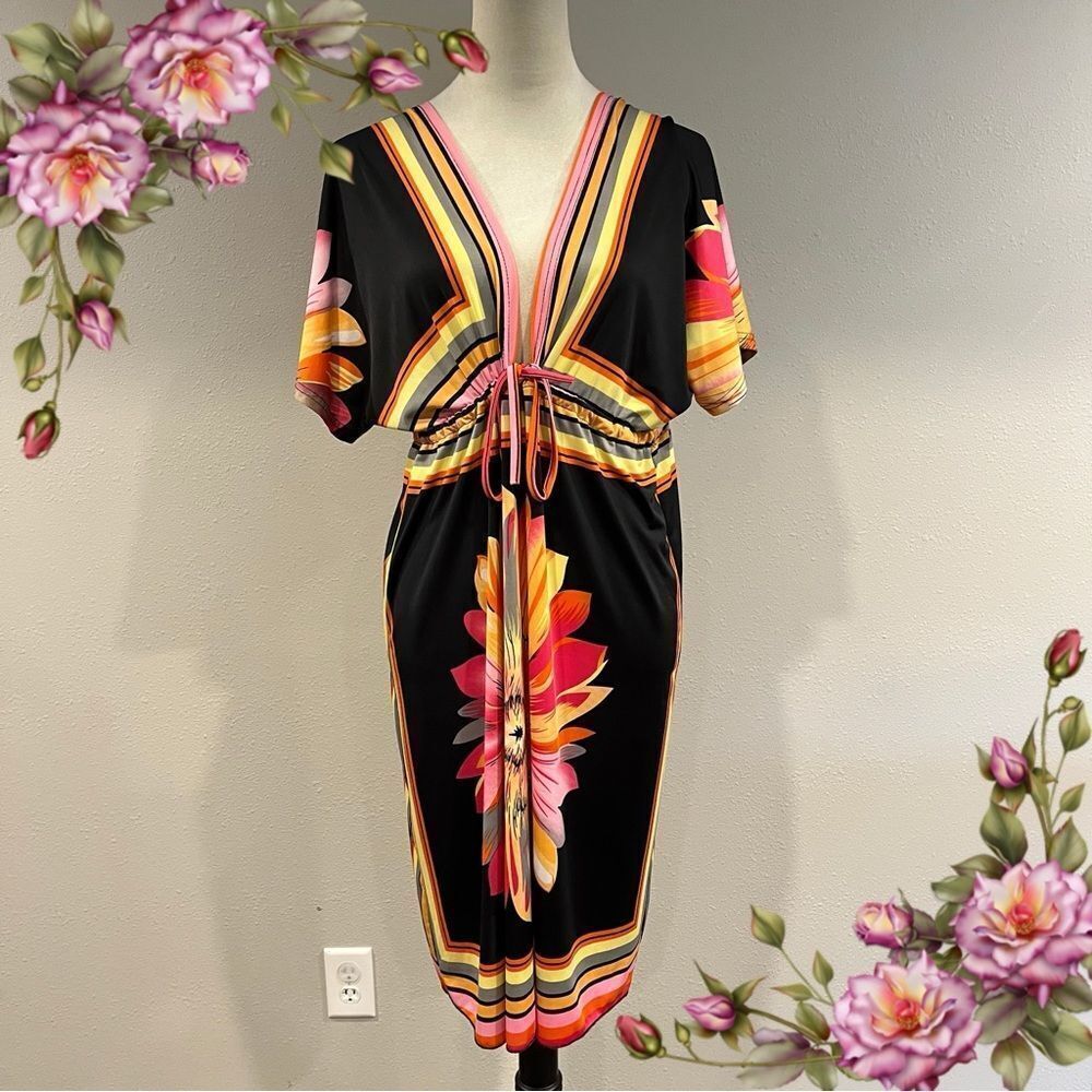 Floral mini Dress swim‎ suit cover up